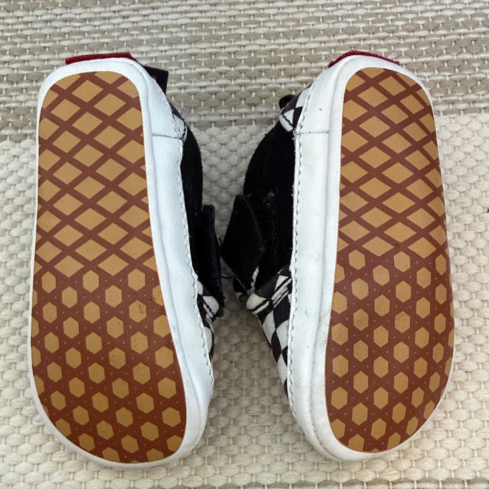 Vans Kids Checkered Black and White Sneakers - Picture 5 of 5